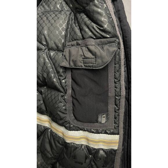 The North Face Belted Coat Goose Down Parka Jacket Women Sz S Black Hyvent - Picture 8 of 14